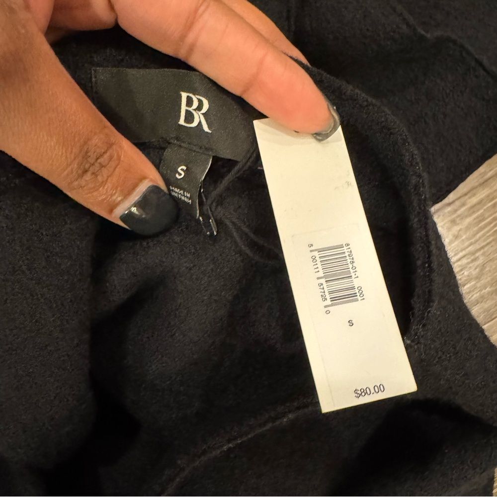Banana Republic Black boatneck wool top black size s - Picture 6 of 7